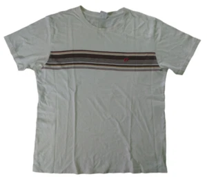 Vintage Hang Ten Striped T-shirt Big Logo Crew neck Hawaii Surfer - Picture 1 of 6