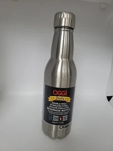 OGGI New Stella Stainless Steel 17 oz Beverage Bottle Double Wall Silver - Picture 1 of 5