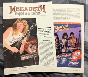 MEGADETH / DAVE MUSTAINE / ¿MAGOS O LOCOS? ARTÍCULO COMPLETO DE REVISTA DE 2 PÁGINAS - Imagen 1 de 1