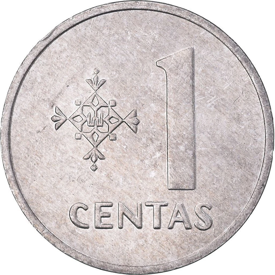Lithuanian Coin Lithuania 1 Centas | Vytis | Horse | Knight | 1991 - Image 1 of 4
