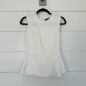 Theory Women’s Ivory Seamed Shell Tank Top New NWT - Picture 1 of 5