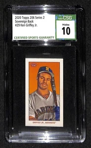 2020 TOPPS 206 WAVE 2 SOVRAN BACK SP 29 KEN GRIFFEY JR CSG 10 PRISTINE PR 113 - Foto 1 di 2