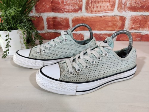 CONVERSE SCARPE DA GINNASTICA VERDI SALICE UK 5 EU 37 5 DONNA SNEAKERS STRINGATE PERF TESSUTO