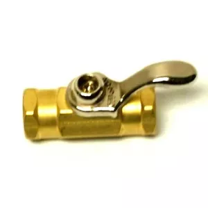 1/4" FEMALE NPT 100 PSI BALL VALVE BRASS COP86290 698ER93 - Picture 1 of 3