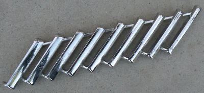 FORD THUNDERBIRD RIGHT FENDER HASH MARK DRIVER SIDE METAL EMBLEM TRIM 1955-1957 - Image 1 of 4
