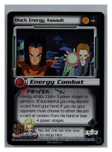 1x DBZ CCG BLACK ENERGY ASALTO 46 HOLO FOIL ANDROID SAGA DRAGON BALL Z LIMITED - Imagen 1 de 1