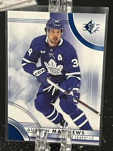 AUSTON MATTHEWS-----2023-24 SP HOCKEY-----BLU----FOGLIE D'ACERO - Foto 1 di 2