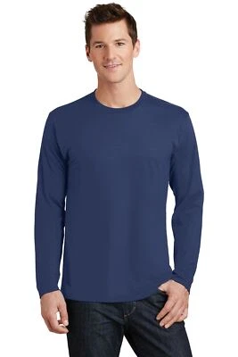 Port & Company Men's Long Sleeve Crew Neck Fan Favorite Cotton T-Shirt PC450LS - Image 1 of 3