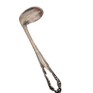 Vintage Silver-Plated Spoon with Ornate Handle Design 6 Inches Long - Picture 1 of 6