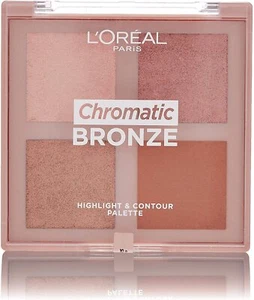 L'OREAL Chromatic Bronze Highlight & Contour Palette, - Picture 1 of 10