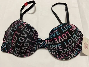 Camiseta SO Bra SI311222 Multicolor Love Gráfico Negro Talla 34B, 36B - Imagen 1 de 12