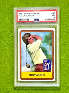Fuzzy Zoeller ROOKIE CARD PSA 7 Near MINT PGA GOLF RC 1981 Donruss Golf PGA - Picture 1 of 24