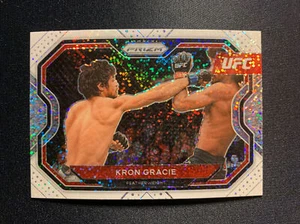 2021 Panini Prizm UFC Kron Gracie White Sparkle /20 or Less SP - Picture 1 of 2