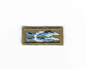 Premio Castoro Argento 1946-1971 Panno Twill Sinistro Posteriore Khaki Nodo Quadrato Boy Scouts - Foto 1 di 2