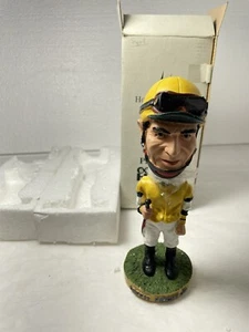 Autographed Laffit Pincay Jr Bobblehead 2001 Hollywood Park Gold Cup - Picture 1 of 10