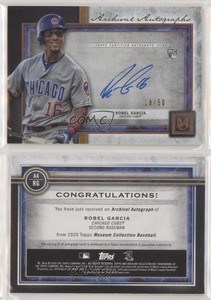 2020 Topps Museum Collection Archival Copper /50 Robel Garcia Rookie Auto RC
