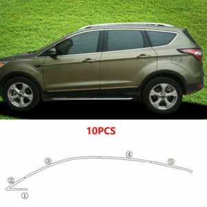 For Ford Escape Kuga 2013-2019 Chrome Car Window Sill Trim Molding Strip Cover - Picture 1 of 7