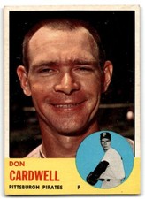 1963 Topps High Numbers Don Cardwell Baseball Cards #575