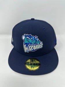 New Era Fort Wayne Wizards MILB Blue Gray UV 59FIFTY Fitted Hat Cap Size 7 1/4 - Picture 1 of 6