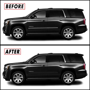 Superposición de apagón de eliminación de cromo para moldeo lateral de puerta GMC Yukon Denali 2015-20 - Imagen 1 de 5