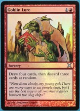 Goblin Lore FOIL 10th Edition HEAVILY PLD Red Uncommon CARD (211859) ABUGames