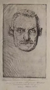 Carl Anton Reichel Kronprinz Rupprecht von Bayern 1920 Radierung München - Bild 1 von 5