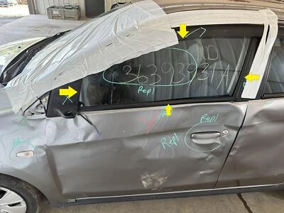 14-23 MITSUBISHI MIRAGE DRIVER LEFT FRONT DOOR GLASS WINDOW ONLY - Image 1 of 4