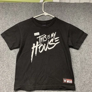 WWE Paige Youth Size Small Black Short Sleeve This Is My House Graphic Boys - Picture 1 of 15