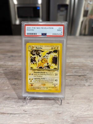 Pokemon Neo Revelation Unlimited RAICHU 21/64 PSA 9  MINT ⚡⚡ - Image 1 of 4