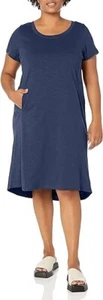 Zim & Zoe Casual Chic Relaxed Comfortable Versatile Classic Trending Blue Dress - Picture 1 of 5