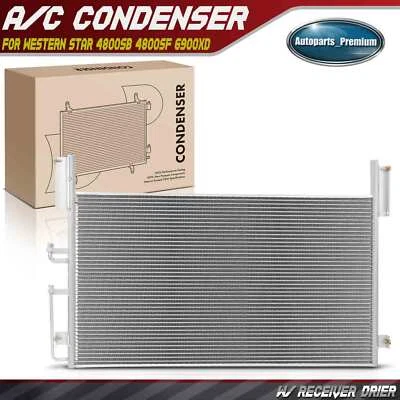 A/C Condenser with Receiver Drier for Western Star 4800SB 4800SF 4900EX 6900XD - Image 1 of 4