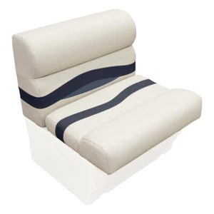 Wise Premier Pontoon 27in Bench Cushions Only, Platinum/Mocha Java/: BM1143-1066 - Picture 1 of 9