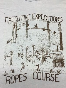Vintage Executive Expeditions Ropes Course T-Shirt Screen Stars Outdoors Skill - Picture 1 of 6
