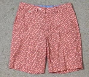 Polo Golf Ralph Lauren Shorts Mens 32  Orange Giraffe Palm tree Print  - Picture 1 of 11