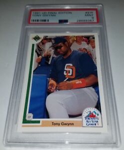 1991 Upper Deck Final Edition #97F Tony Gwynn Card Graded PSA 9 Mint Padres