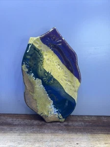 Vintage Kunst Keramik Schale Seife Schmuck Löffel Rest Handarbeit Künstler signiert - Bild 1 von 6