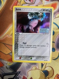 Pokemon Card Aron 44/100 Reverse Holo Foil EX Crystal Guardians NM - Picture 1 of 2