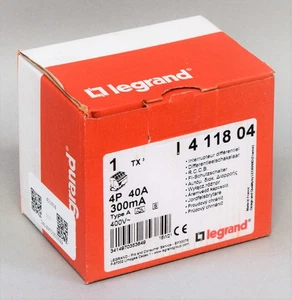 NEW LEGRAND  411804 TX3 FI 40A 4P [24 MONTHS WARRANTY] - Picture 1 of 1