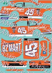 PreOrder 2023 Jeffrey Earnhardt BZ Mart Throwback 1/64 Peel& Stick Decals - Picture 1 of 1