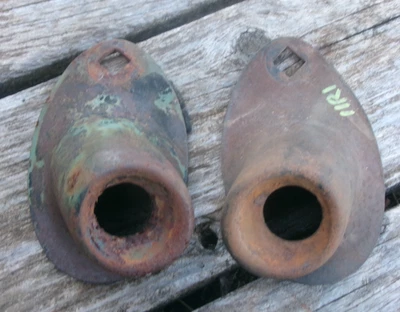 1935 1936 Ford Truck HEADLIGHT STANDS / MOUNTS Original pair 1937 1/2 ton Pickup - Image 1 of 4