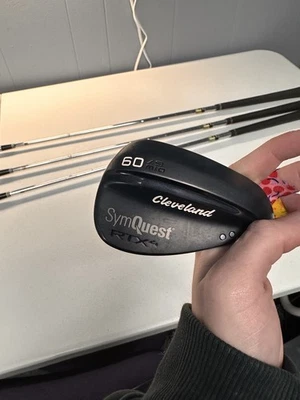 Cleveland RTX-4 Black Satin Lob Wedge 60 Deg 60.09 Steel Stiff RH C-150601 - Image 1 of 4