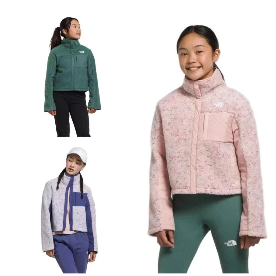 La Veste Fille The North Face Fleece Mashup À Manches Longues Avec Logo Brodé - Photo 1/4