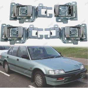 For Honda Civic SH4 EF EF2 EF3 1988-1991 Interior Door Handle Chrome Set - Bild 1 von 5