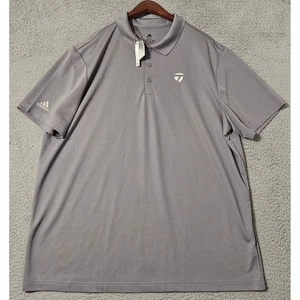 Neu Adidas x Taylormade grau Golf Poloshirt Herren Größe 2XL XXL neu mit Etikett GQ3127 - Bild 1 von 9