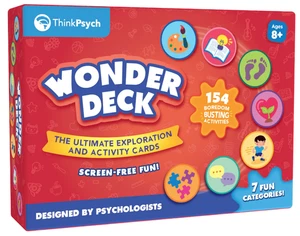 ThinkPsych, WonderDeck Card Game, 154 Activities, Ages 8+ Educational - Picture 1 of 5