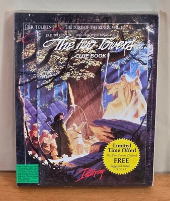 New Sealed Lord of the Rings Two Towers Interplay PC Big Box Game CIB Clue Book - Image 1 of 4