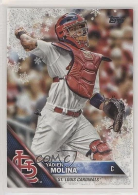 2016 Topps Holiday Metallic Snowflake Yadier Molina #HMW183 - Image 1 of 2