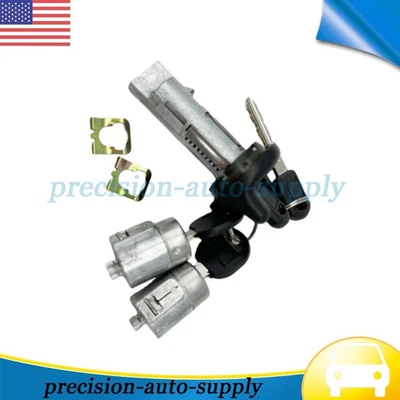 NEW Ignition & Door Lock Cylinder Set 26049532 Fits For 1995-1997 GMC Yukon - Image 1 of 4