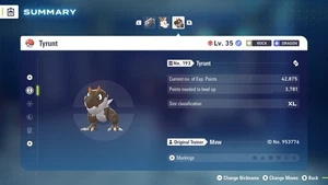 Non Shiny 6IV Admant Alpha Tyrunt Pokémon ZA + Master Ball - Picture 1 of 4