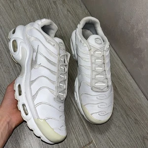 Nike Air Max Plus TN Talla US 11 Entrenadores Triple Blanco AJ2029-100 Tenis - Imagen 1 de 20